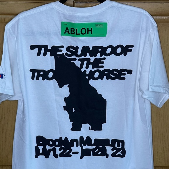 New Champion + Virgil Abloh tag T shirt - Picture 3 of 4